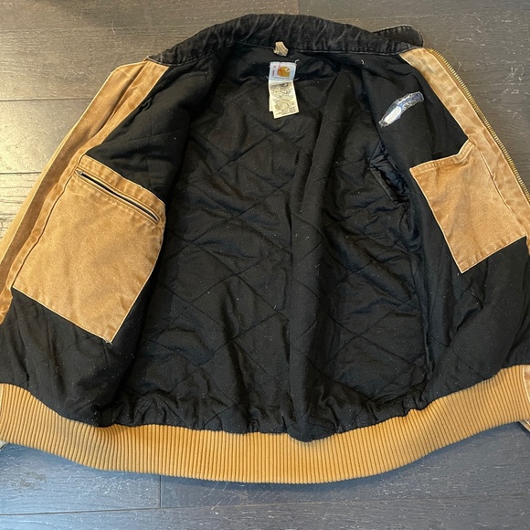 VTG Carhartt Jacket Mens Medium J14 BRN Synovex Choice in brown HTF western coat - Picture 4 of 16